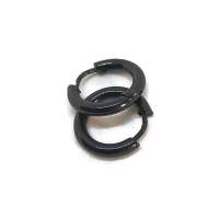 ROBAGIN Ant103 sepasang anting pria wanita keren hoop minimalis  gold silver hitam bts cowok cewek tindik  keren murah punk hip hop