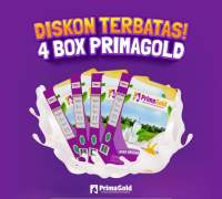 4 BOX SUSU KAMBING ETAWA PRIMAGOLD ORIGINAL SUSU PRIMA GOLD BUBUK