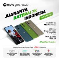Moto G06 Power 128GB RAMBoost 12GB - 6.88″ - 7000mAh - 50MP Pro Mode - DolbyStereo - GorillaGlass3 IP64 - WaterTouch - NFC - Pantone Vegan Leather - Free Charger & Transparent Case
