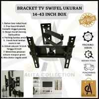 BRACKET TV LED LCD PLASMA FLAT PANEL SWIFFEL MERK TAMA UKURAN 14″-43″ HARGA MURAH BARANG BERKUALITAS
