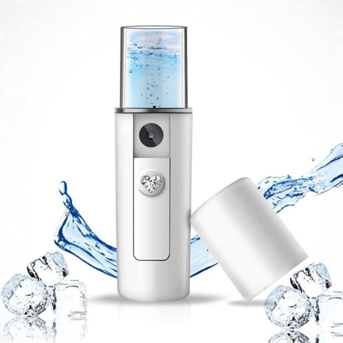Spray Face Mist Perawatan Wajah Mini Portable Nano Mist Spray USB Water Facial Cooling Mist Spray...