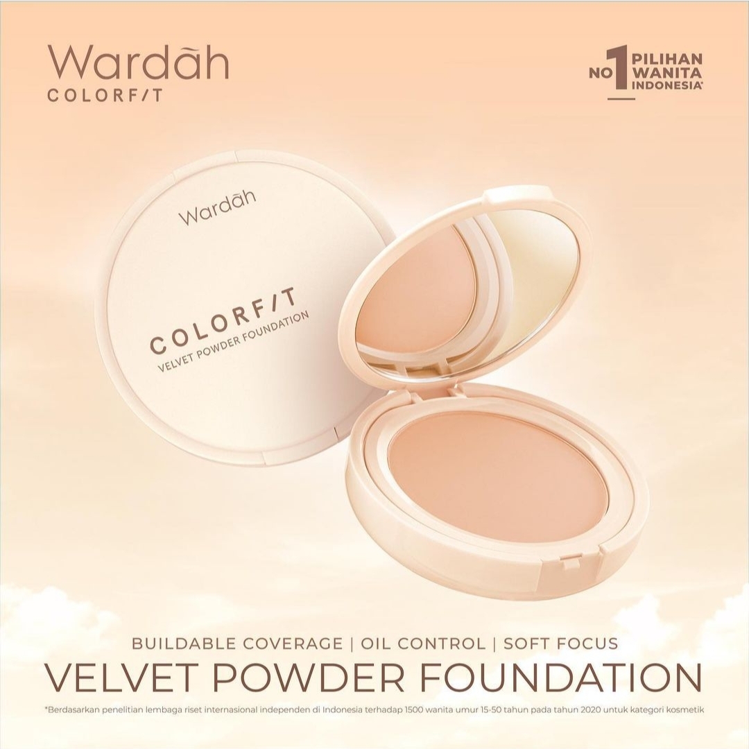 Wardah Colorfit Velvet powder Foundation