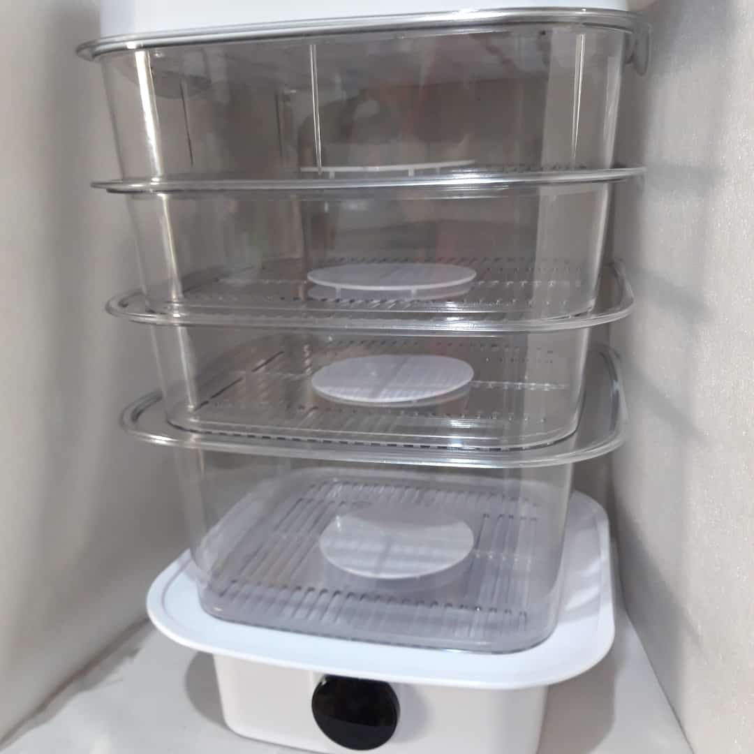 Tudung Saji Plus Steamer Untuk Menghangatkan Makanan Tampil LED Suhu