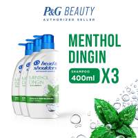 Head & Shoulders Shampoo Anti-Dandruff Cool Menthol 400ml (Single & Hemat x3)