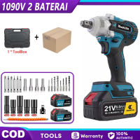 MAKITA Impact Wrench 1090V/588V Impact Baterai Brushless pembuka baut mobil infek buka baut motor Cordless impact baterai asli komplit impact murah berkualitas