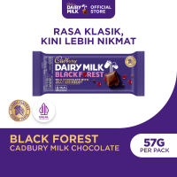 Cadbury Dairy Milk Black Forest 57g Cokelat Susu dengan Jeli dan Biskuit