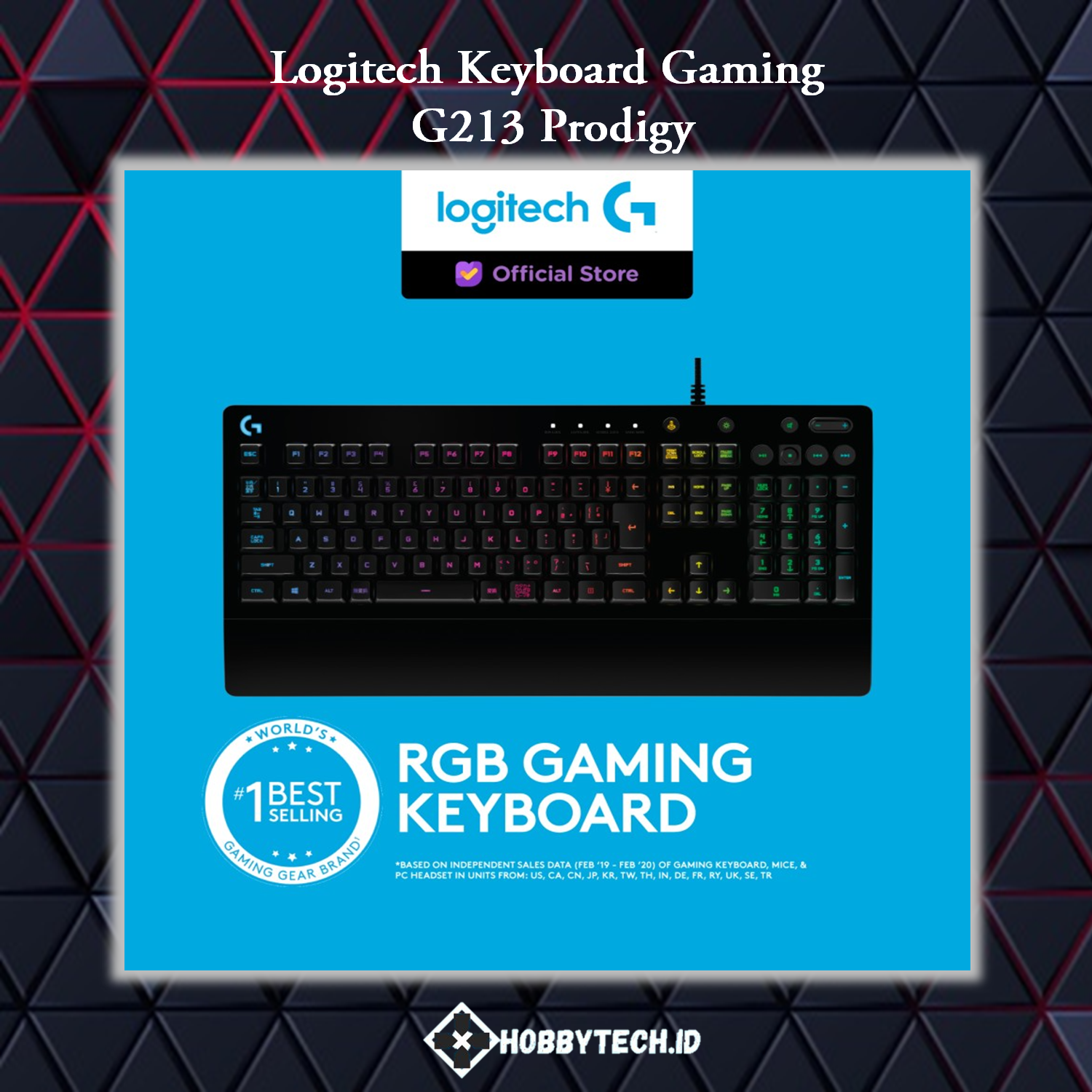 Logitech-G G213 Prodigy RGB Gaming Keyboard