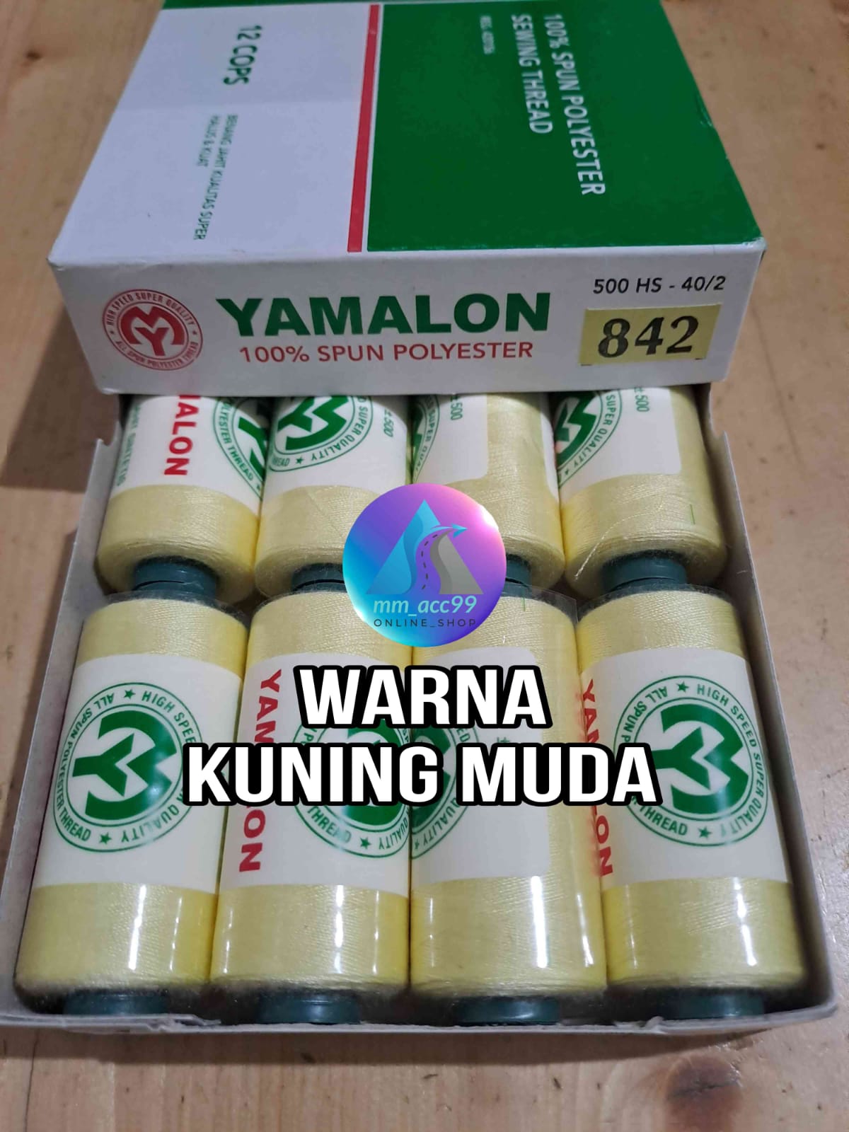 Benang Jahit BAGUS 40/2 500 yard isi 12pcs / benang jahit warna lengkap