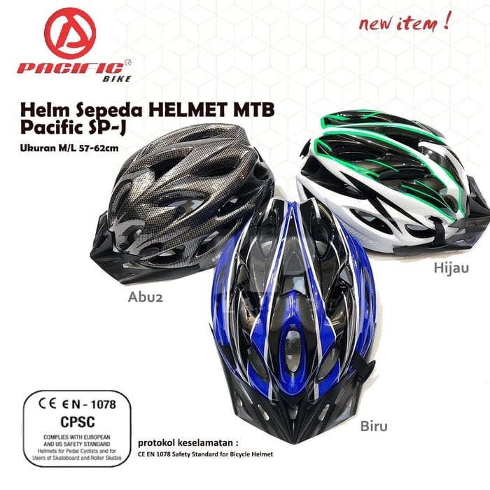 Helm Sepeda PACIFIC Sporty Model TERBARU Unisex Top Brand / PACIFIC HELM SEPEDA / BICYCLE HELMET