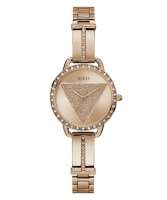 GUESS-TRI BELLINI GUESS Ladies Rose Gold Tone Analog Watch-Watches-Rose Gold