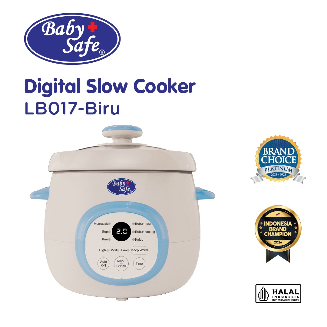 Baby Safe Slow Cooker Digital Food Maker- Pengolah Makanan Bayi BPA Free
