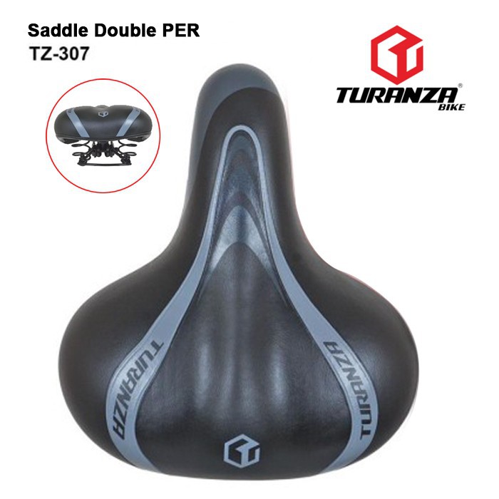 Sadel Sepeda Lipat, MTB, Double PER Super EMPUK TURANZA UNIVERSAL / Saddle Jok Sepeda Speda Turanza-TZ307