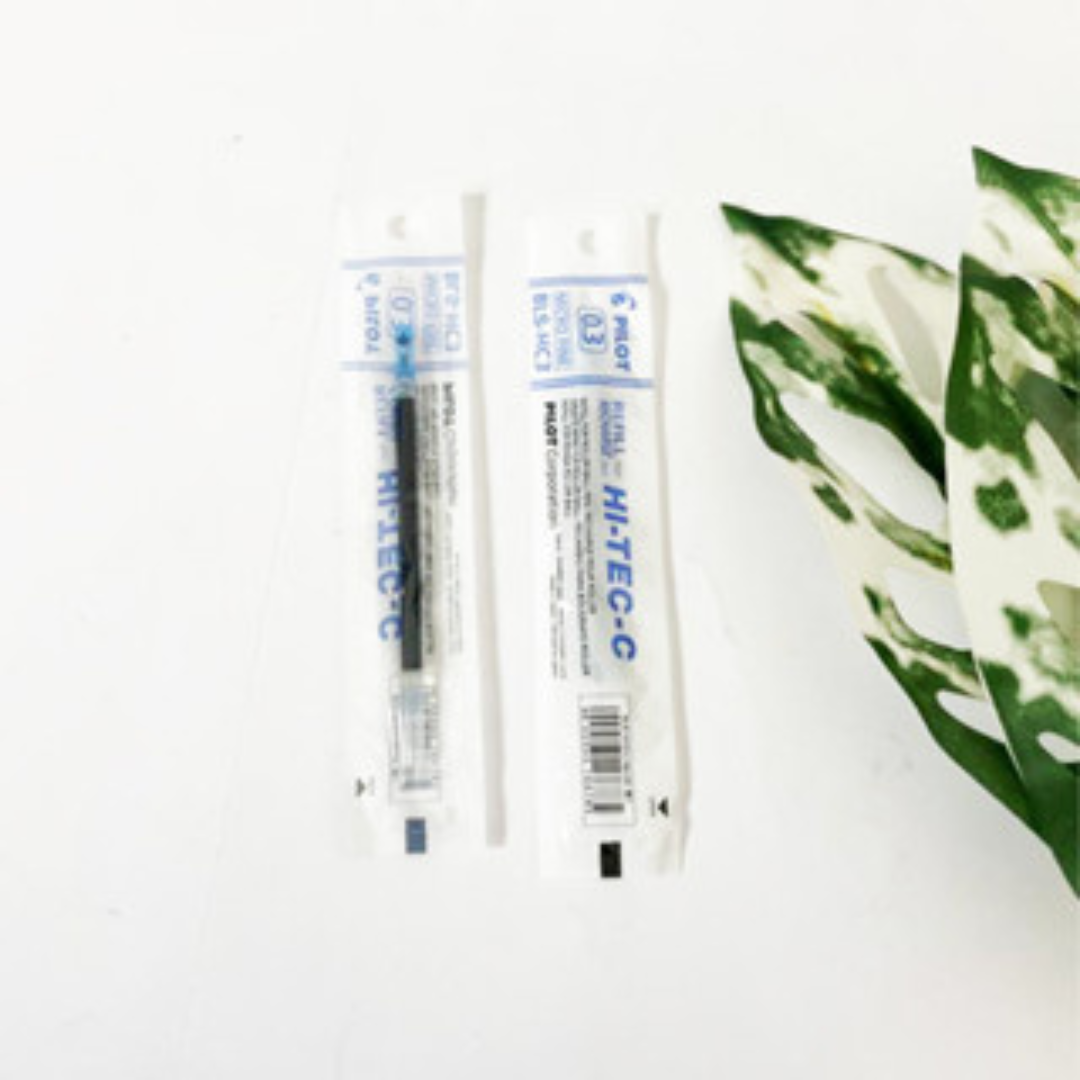 Bolpoin Hi-Tech C Pilot 0.3mm 0.4mm Harga Satuan Warna Hitam Berwarna Alat Tulis Sekolah Kantor ATK