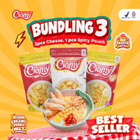 CIOMY - [PRODUK HYPE] Bundling 3 Lebih Hemat Cuanki Instan Mix ( 2 Kuah Ayam Keju Creamy + 1 Ayam Pedas ) Pouch HALAL & Sudah BPOM