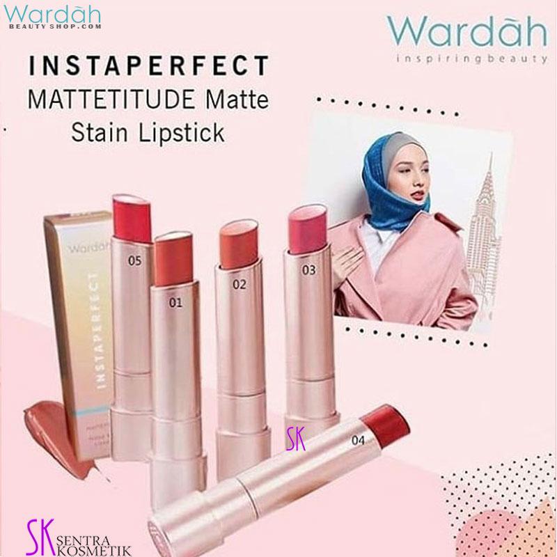 ... WARDAH Instaperfect MATTETITUDE Matte Stain Lipstick - 04 BUZZ - 3