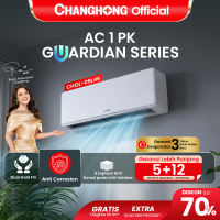 [NEW PRODUCT] CHANGHONG AC 1PK GUARDIAN SERIES STANDARD CHOL-09L4S [INDOOR + OUTDOOR UNIT ONLY] [ANTI CORROSION] [BABY CARE MODE 3 IN 1 FILTER FAST COOLING] [SLEEP MODE ECO MODE] [DOUBLE GOLDEN FIN] AC 1 PK