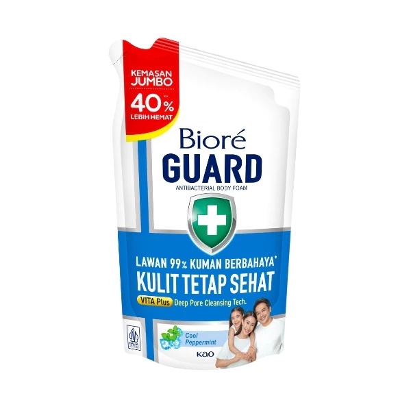 Body Foam Antibacterial Aroma Varian - BIORE Guard - Sabun Mandi Cair - 800ml