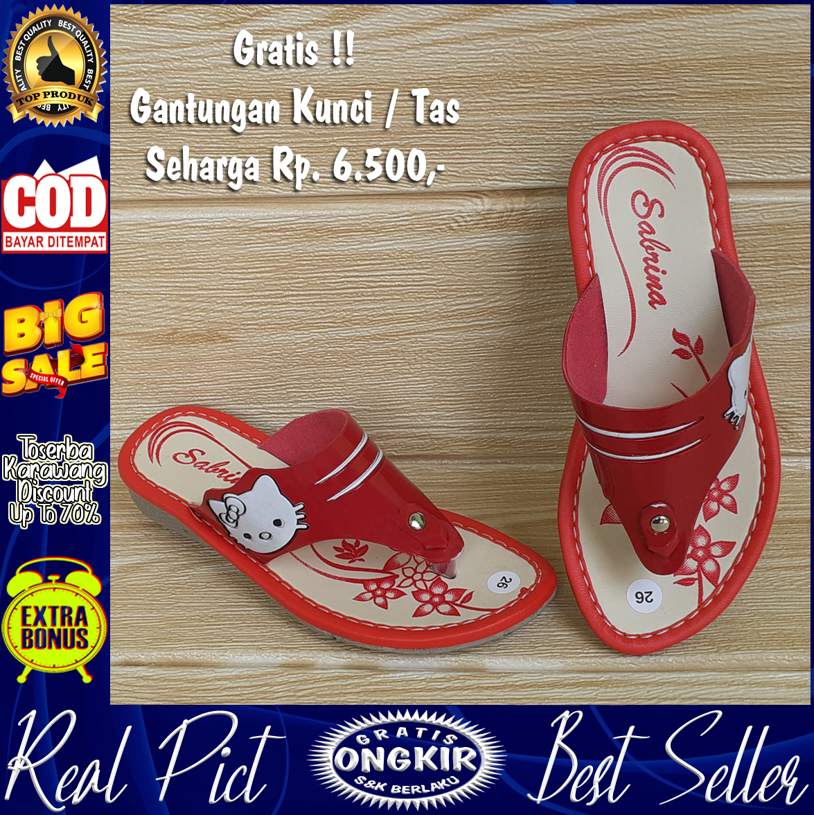 Promo Sandal / Sendal Anak Murah Kualitas Terbaik R-05 promo sandal / sendal anak kualitas terbaik r-05