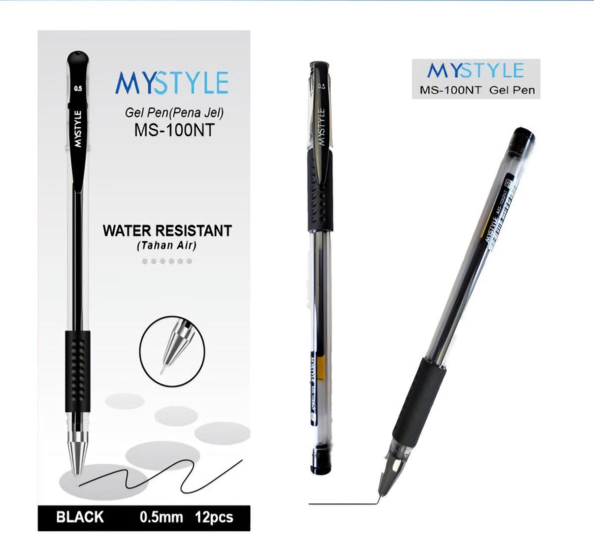 FS - 1 Pack / 12 Pcs Pulpen Mini Gel Ink / Mini Gel Pen Office 0.5 mm