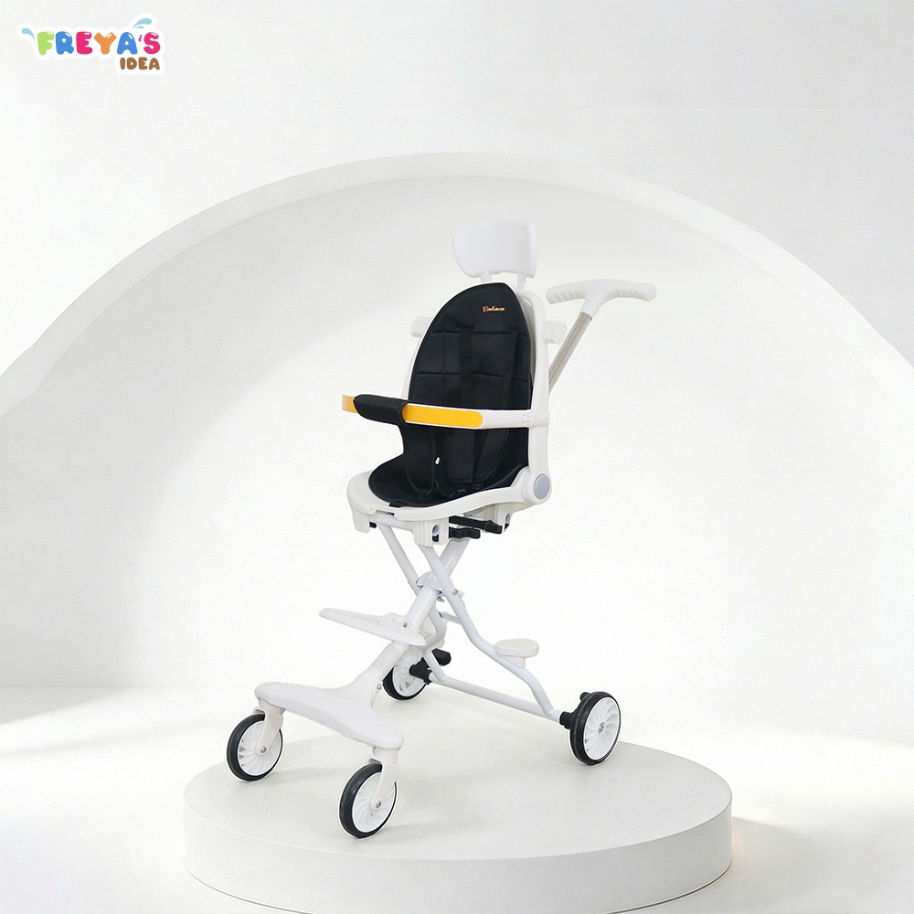 FR-C772 Kereta Dorong Bayi Lipat Dua Arah Stroller Dorong Bayi Dengan Atap / Perlengkapan Bayi Portable Stroler Roda 4 Import