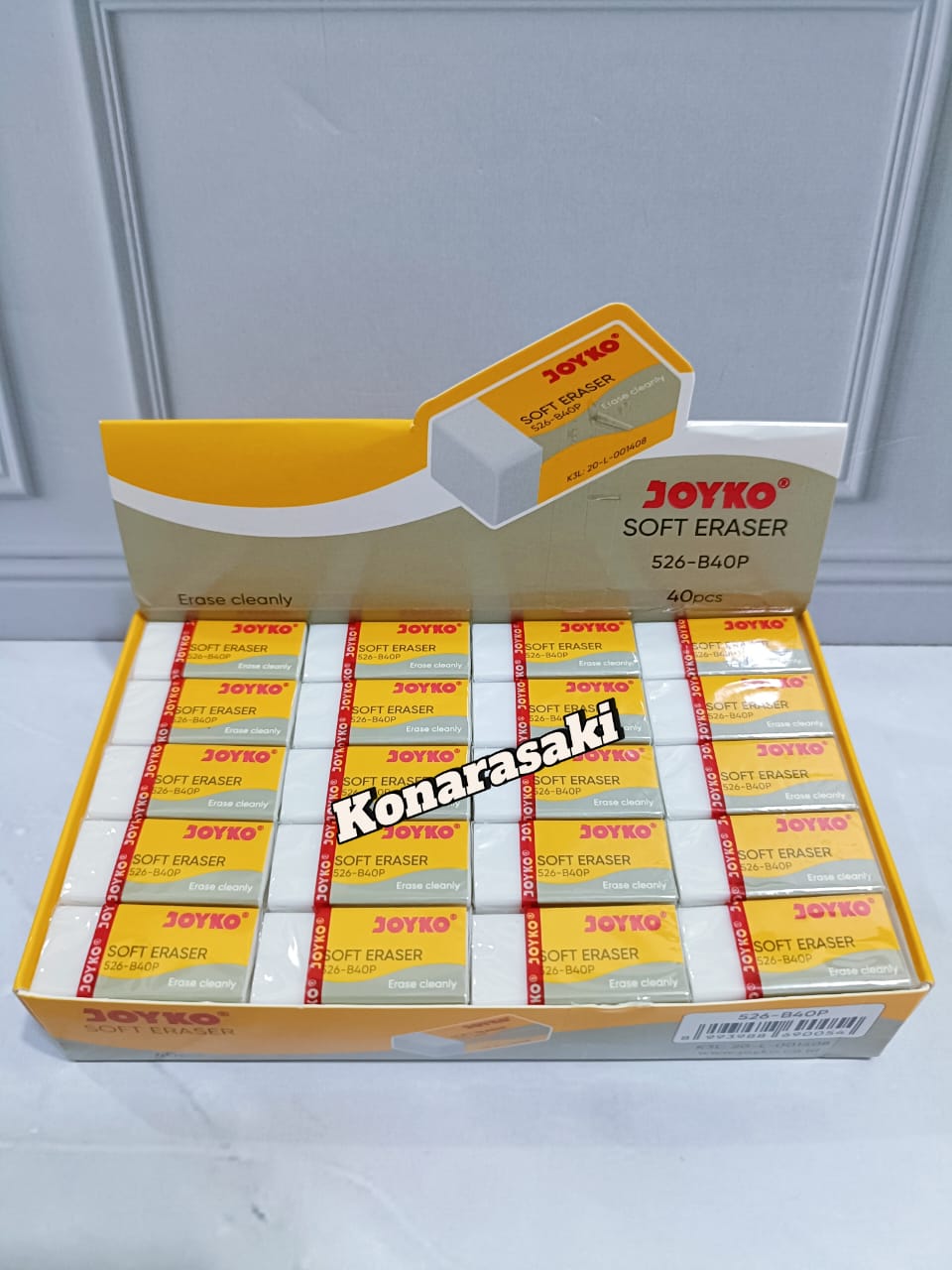 40 PCS Penghapus Pensil Joyko ER-110 Kecil isi 40 Pcs / Eraser ER 110 Colours / Hapusan Stip Pencil B40