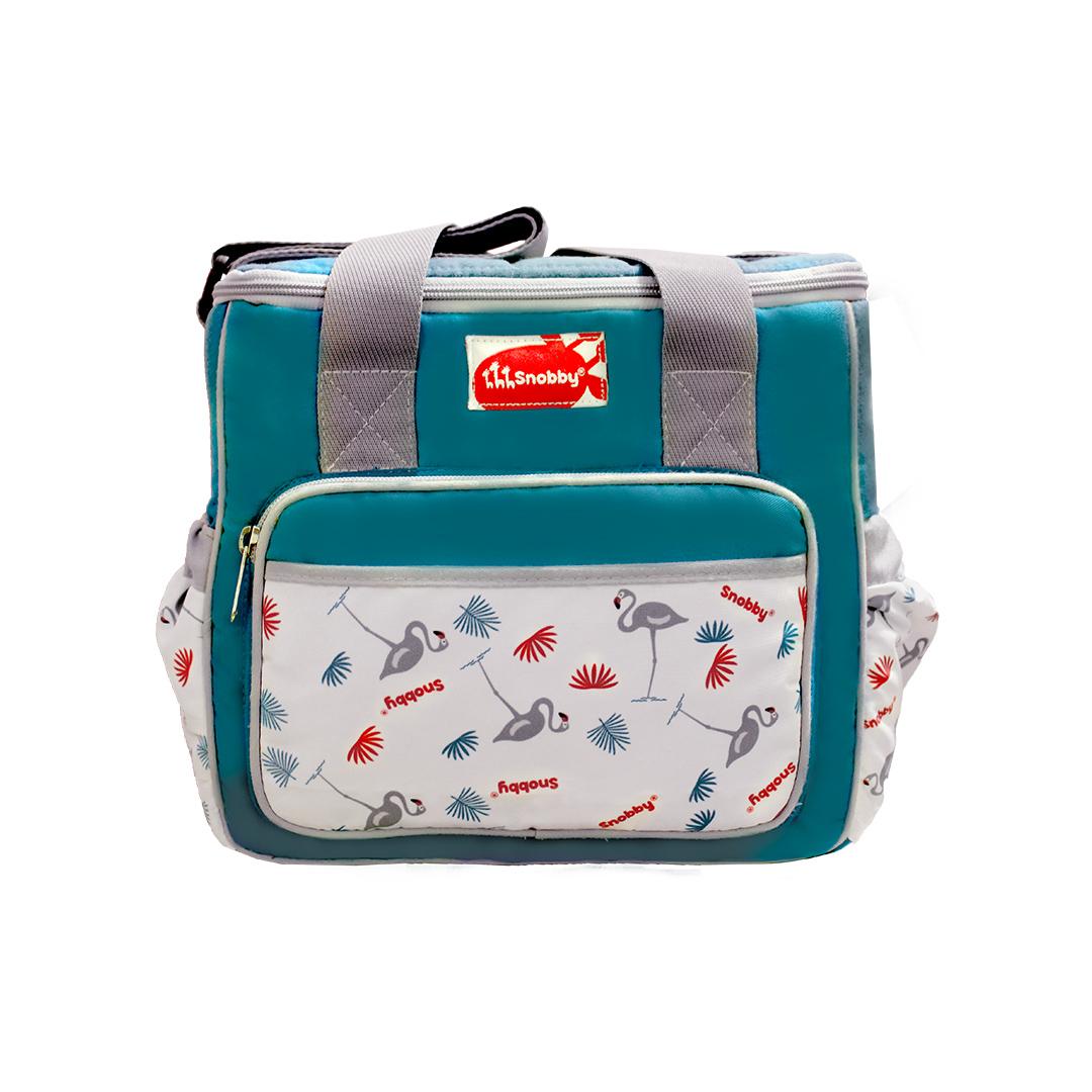 Snobby Tas Bayi Medium Diapers Bag Flamingo Series Aplikasi Saku print TPT5272