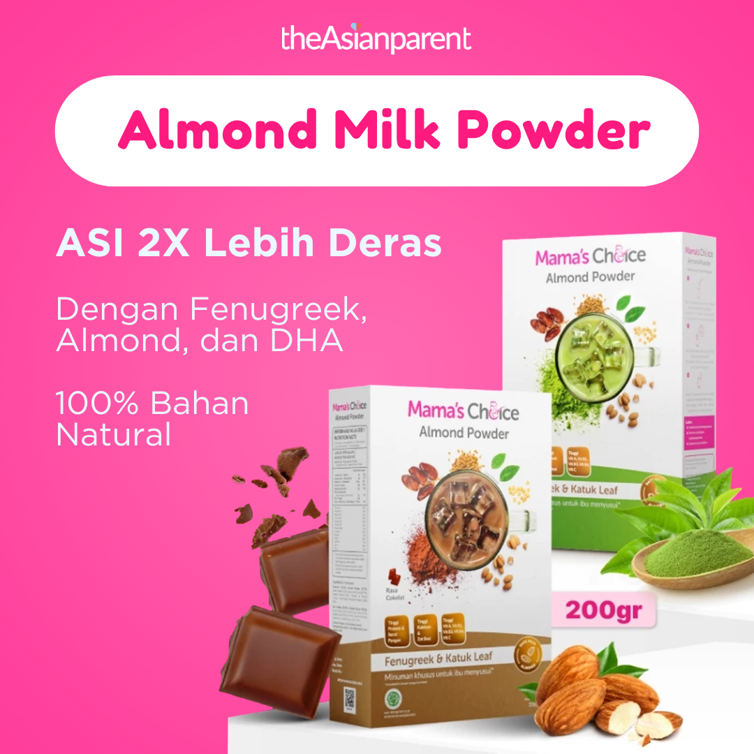 Mamas Choice Susu ASI Booster Almond Rasa Coklat dan Matcha | Meningkatkan ASI DHA Almond Fenugreek Halal