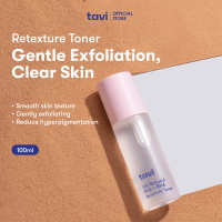 TAVI 5% Natural PHA + BHA Retexture Toner 100 ml - Toner Eksfoliasi Meratakan Tekstur Kulit