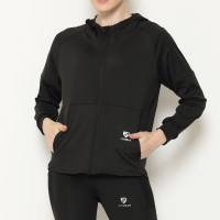 Jaket Olahraga Wanita FITWEAR ZEVIA OVERSIZE HOODIE POCKET