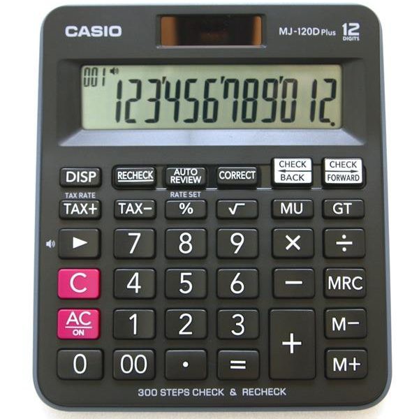 casio - kalkulator - calculator - dagang - original - 12 digit MJ 120D PLUS - MR