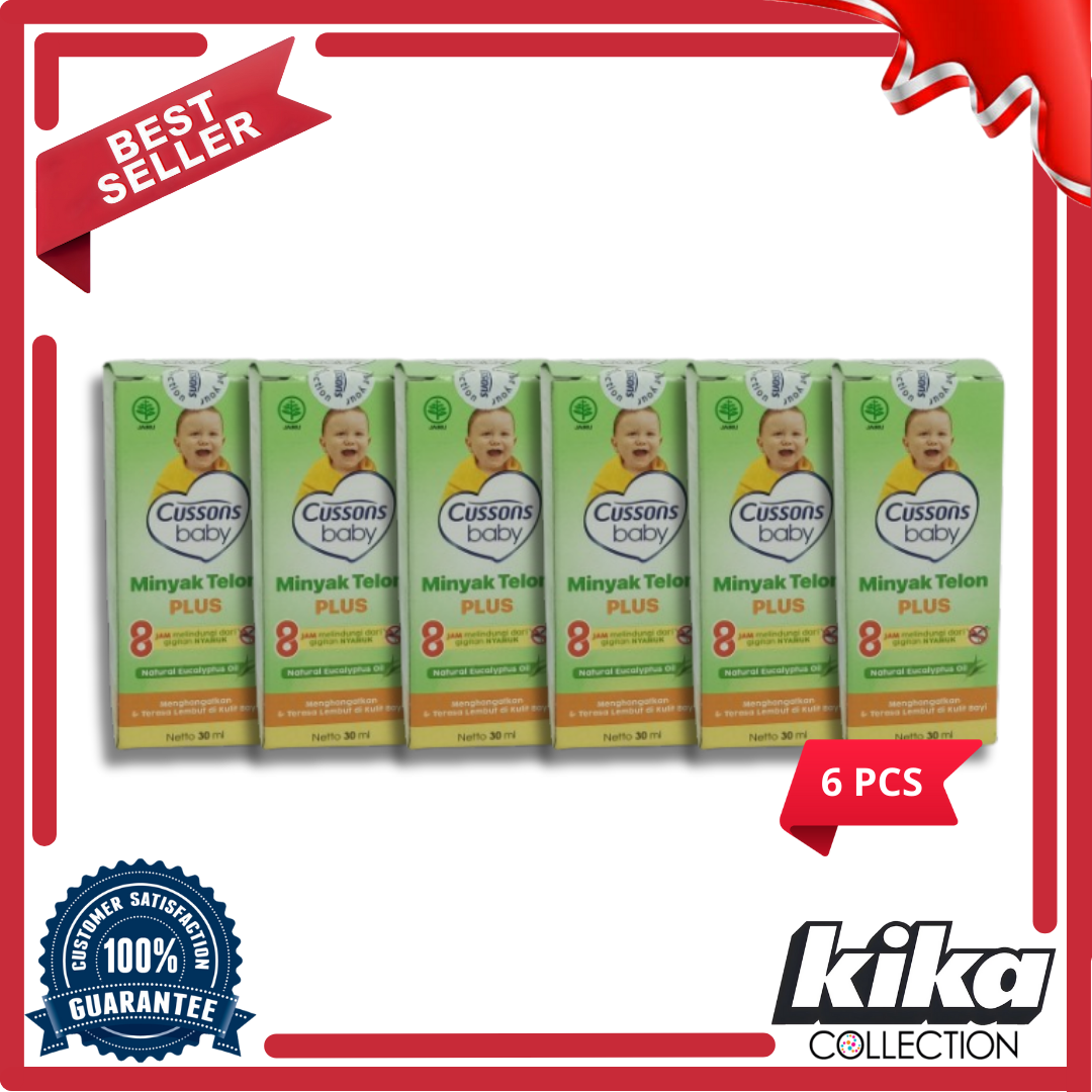 Cussons Baby Telon Oil Plus 30ml Per 6 PCs | menghangatkan dan melindungi bayi