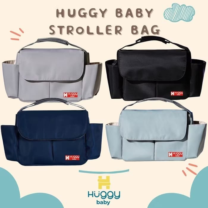 Huggy Baby BAG07 Stroller Bag | Aksesoris Stroller | Tas Stroller Multifungsi | Waterproof Tas Travelling Anti Air