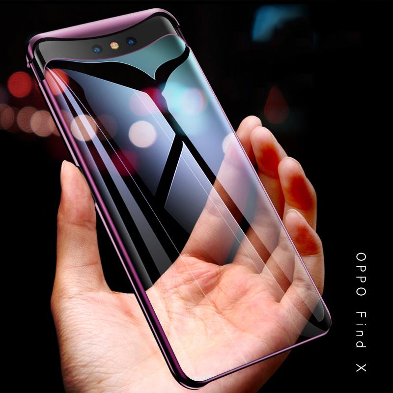 Hicase For Oppo Find X Ultra Thin Slim Case Anti-Scratch Clear Transparent Plating 2
