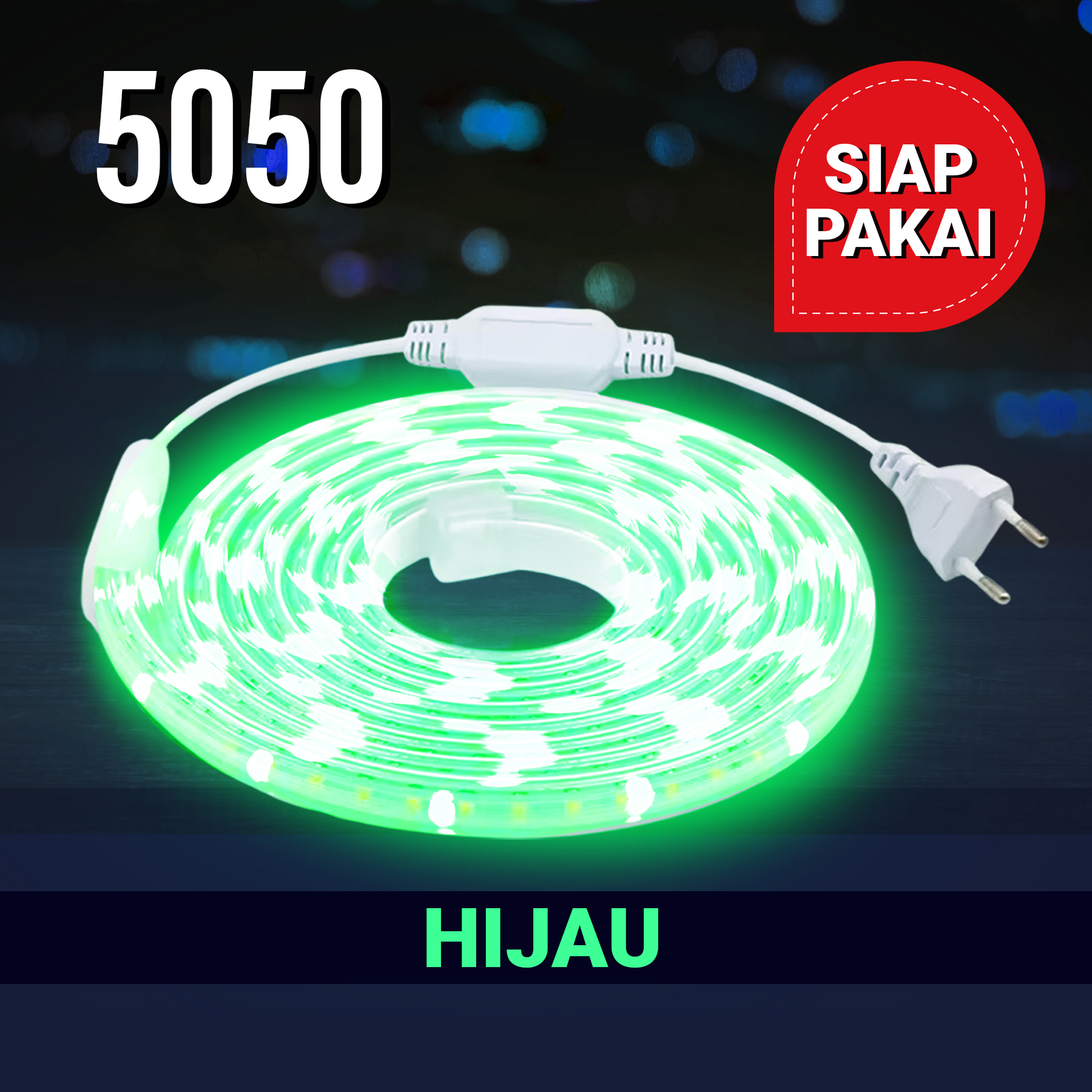 CAHAYA - LAMPU LED STRIP 10METER-30METER 5050 SMD METERAN LAMPU HIAS / PAKET LAMPU LED STRIP LENGKAP TINGGAL COLOK