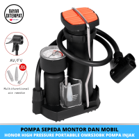Original Pompa Honor High Pressure Portable  - pompa injak ban motor dan mobil - pompa angin ban motor dan mobil injak - pompa ban motor -  pompa ban motor mini - pompa ban sepeda dan motor -