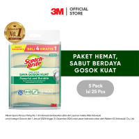 3M™ Scotch-Brite® Tough Clean Anti-Bacteria Sabut Spons 1 pak/ 5 pcs Untuk membersihkan peralatan dapur
