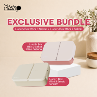 STEIN Lunch Box - Kotak Makan/Kotak Cemilan 3 Sekat 900ml