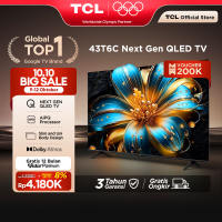 TCL Next Gen QLED 43 inch T6C - 4K Google TV - HVA Panel - HDR 10+ - Dolby Vision & Atmos - Google Assistant/Google Play/Netflix/Youtube/Disney+Hotstar -  Smart Android 40 LED Digital (Model: 43T6C)