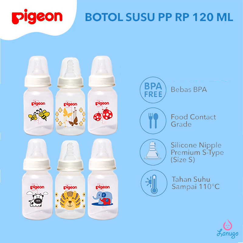 PIGEON Botol PP Clear Streamline Mickey Minnie 150 ML 250 ML dan Botol PP RP 120 ML 240 ML Disney Limited Edition