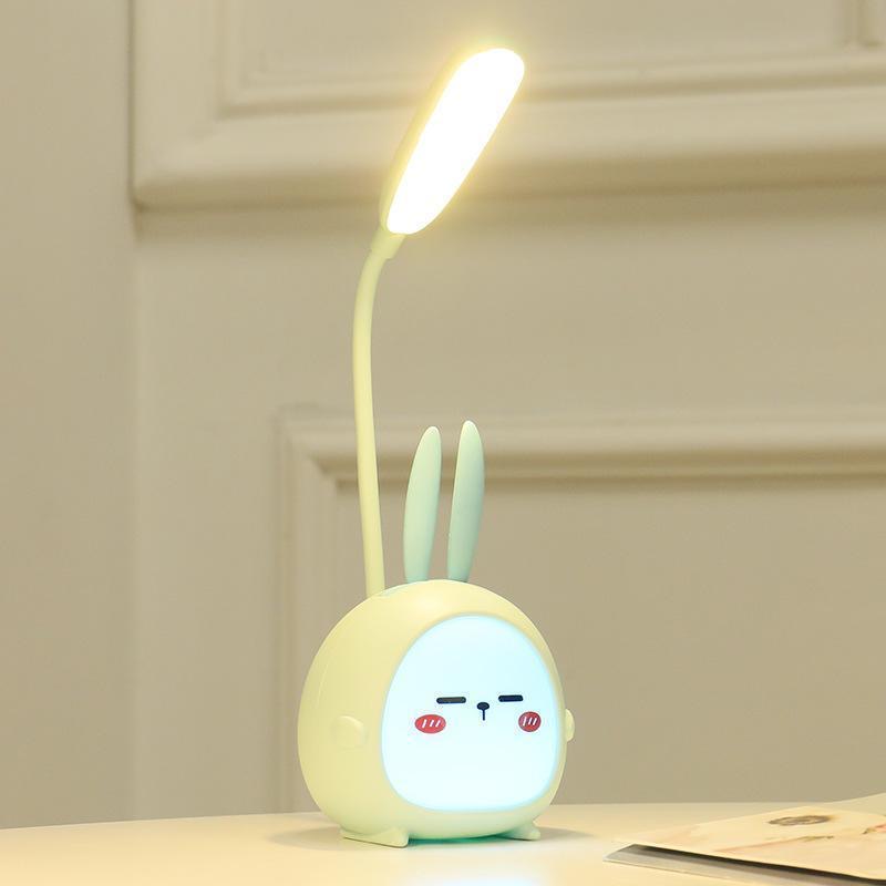 Lampu Meja LED Karakter Binatang Warna-Warni dengan Tombol Sentuh untuk Anak-Anak dan Sekolah