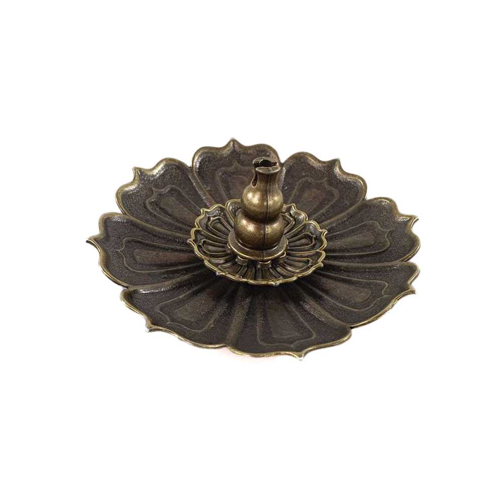 Tempat Dupa Lidi Lotus Gourd Incense Holder Zinc Alloy - TaffHOME YJ-A3