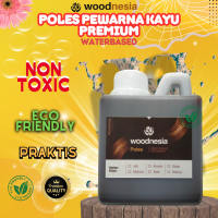 Poles Pewarna Kayu Premium Woodnesia Poles Jati Mahoni Walnut Waterbased 500ml
