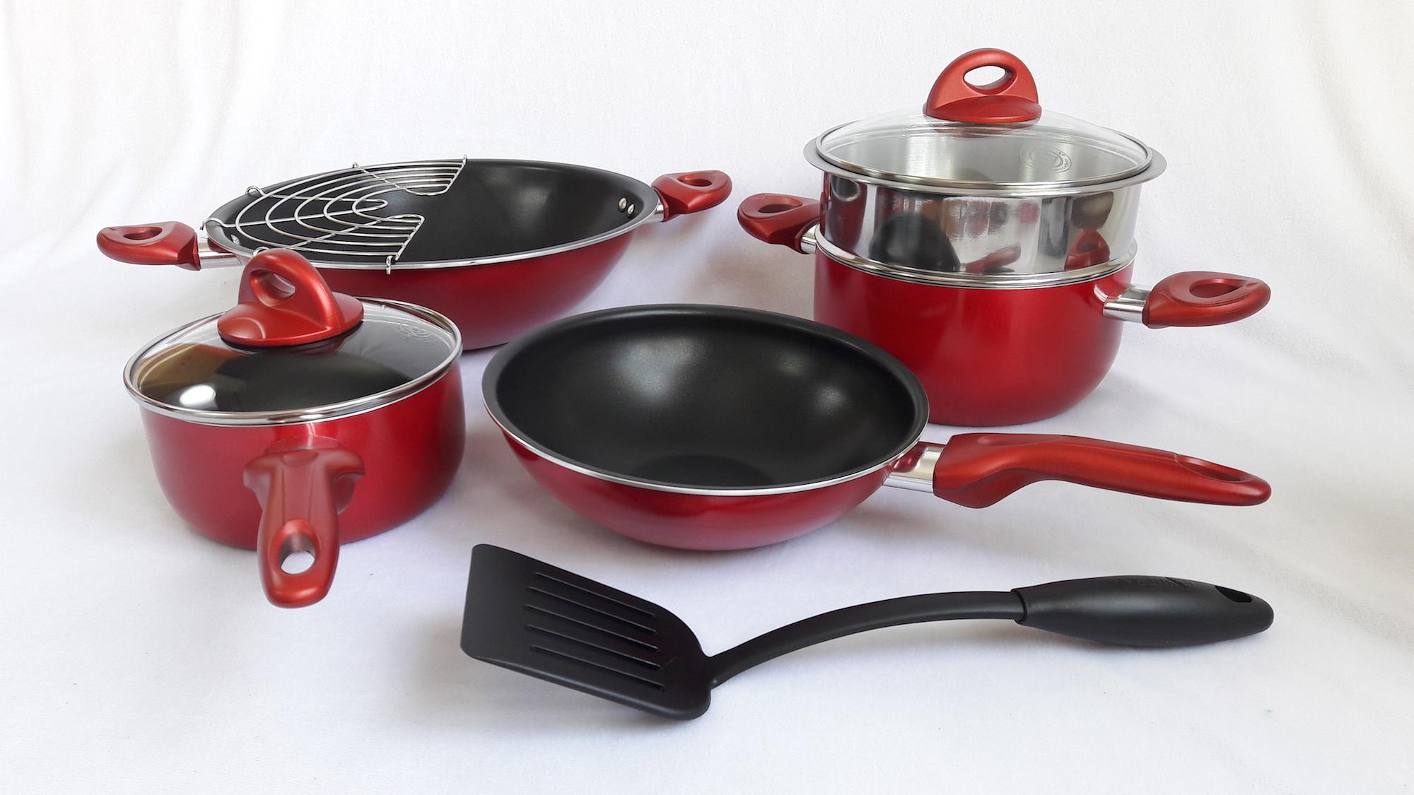 Panci Set Supra Rosemary 9 Pcs Merah Januari 2019 - 2 Panci Set Supra Rosemary 9 Pcs Merah - 2