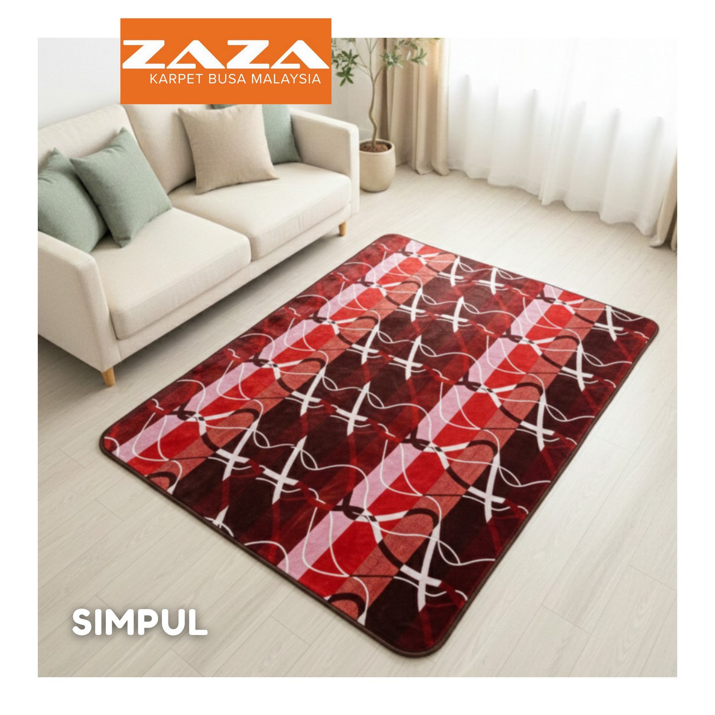 Karpet Busa ZAZA Malaysia – Empuk Halus & Anti Slip