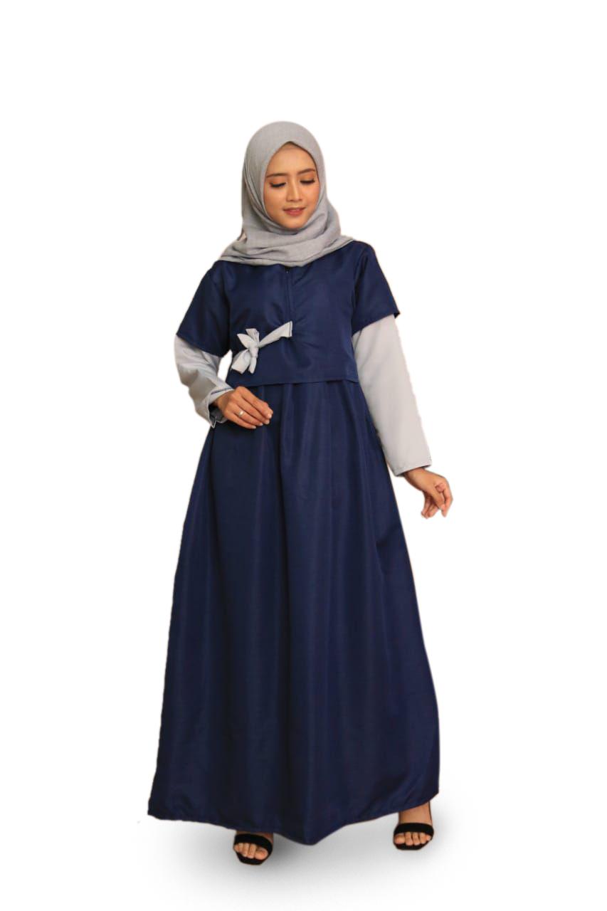 Baju Muslim Modern Denada Dress Balotelly Gamis Wanita Terbaru Gamis Kekinian Gamis Mulim Simple