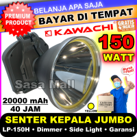 [COD] Senter Kepala Jumbo Kawachi 150W Super Terang LP-150H Dimmer 150 Watt + 6pcs Big SMD LED Rechargeable Isi Ulang Battery Lithium 20000 mAh Tahan 40 Jam 150Watt Original Bergaransi Resmi Waterproof Sorot Jauh Mancing Kemah Berburu Laz COD Sasa Mall