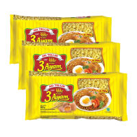 3 Ayam Mi Telor Kuning (Mi Pipih) 200gr x3
