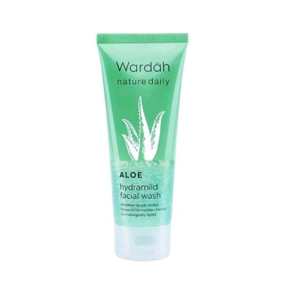 Wardah Nature Daily Aloe Hydramild Facial Wash 60ml / 100 ml / Pembersih muka / Sabun wajah / Face Wash