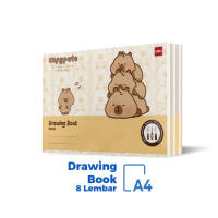 Buku Gambar Drawing Book Isi 10 Pcs Horizontal A4/A5 120gsm 8/10 Lembar - Deli EN75X 1 Pak Isi 10 Pcs