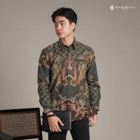 Hadinata Batik Premium Kemeja Batik Pria Lengan Panjang Superfine Furing Centana Centani Sogan
